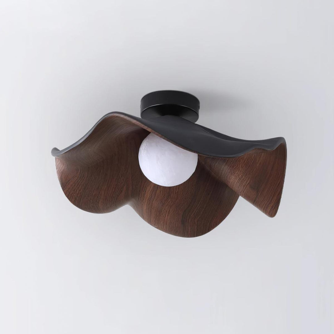 Wavy Lotus Petal Flush Mount