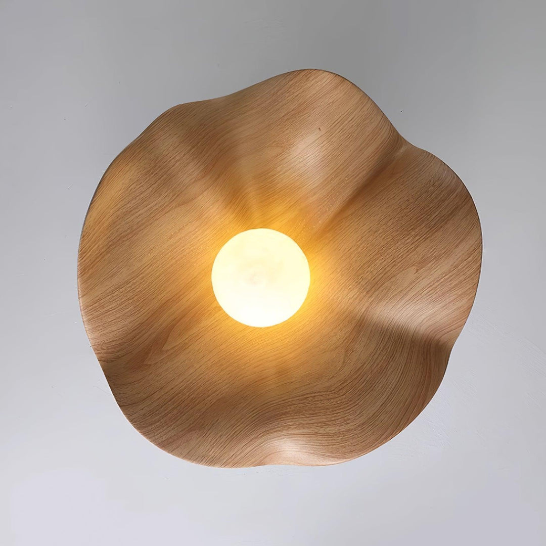 Wavy Lotus Petal Flush Mount