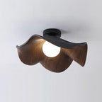 Wavy Lotus Petal Flush Mount