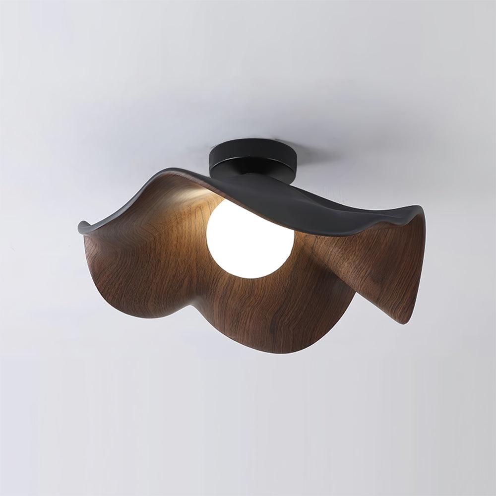 Wavy Lotus Petal Flush Mount
