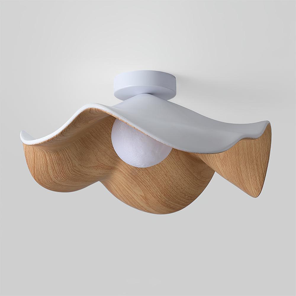 Wavy Lotus Petal Flush Mount