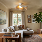 Wavy Lotus Petal Flush Mount