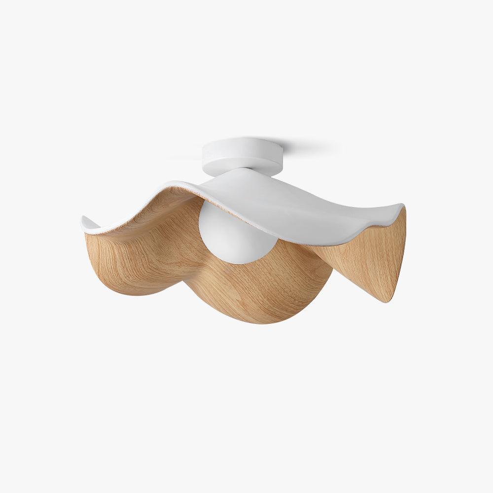 Wavy Lotus Petal Flush Mount