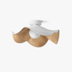 Wavy Lotus Petal Flush Mount