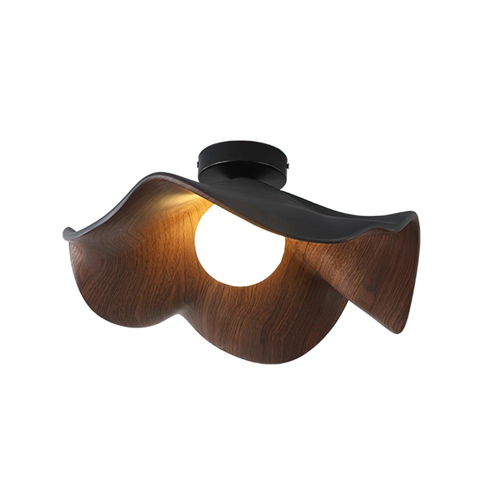 Wavy Lotus Petal Flush Mount