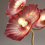 Floral Glass Looped Arm Chandelier