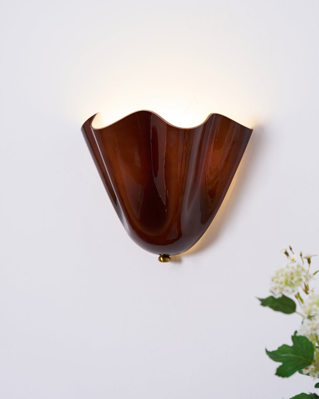 Glass Petal Wall Sconce