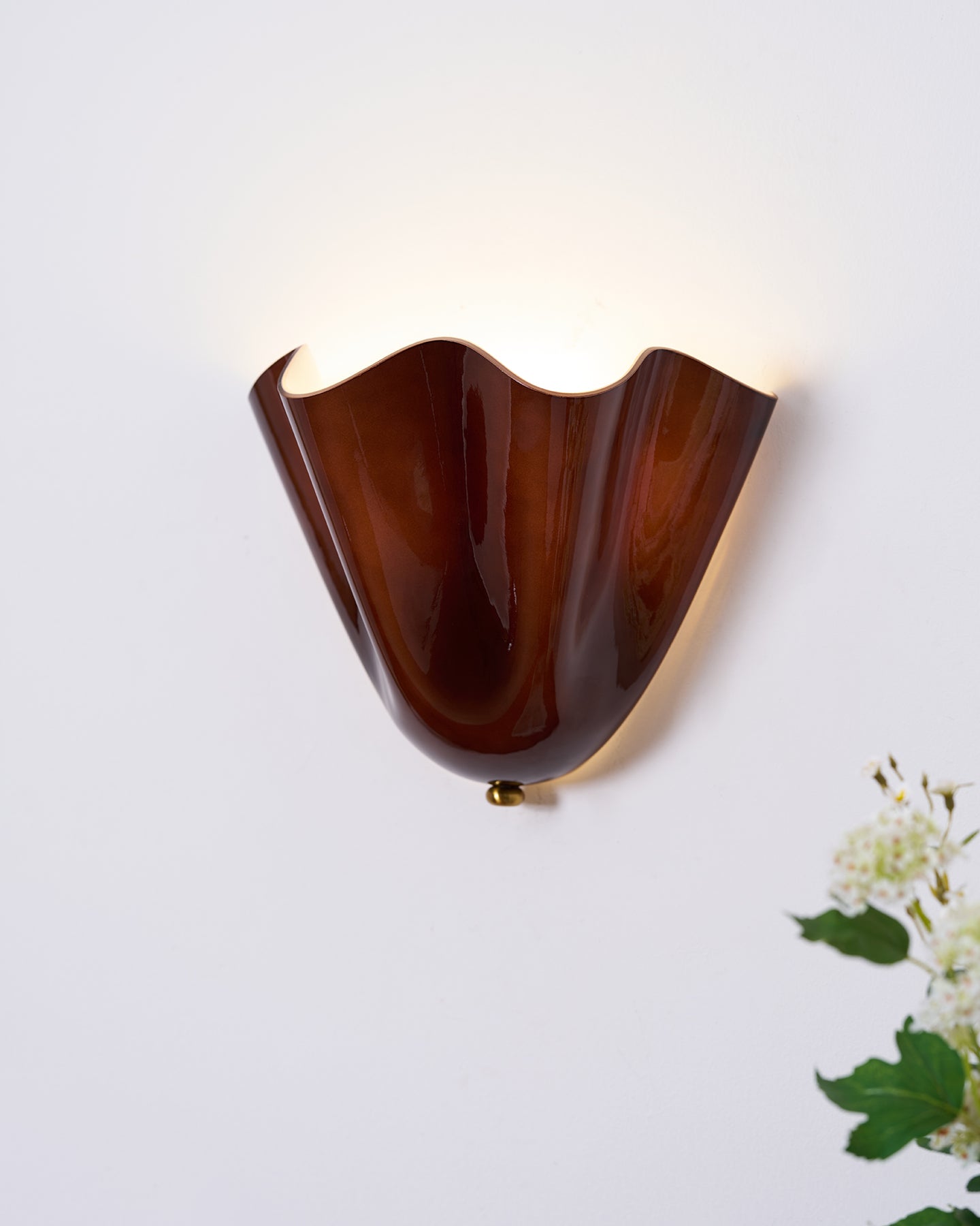 Glass Petal Wall Sconce