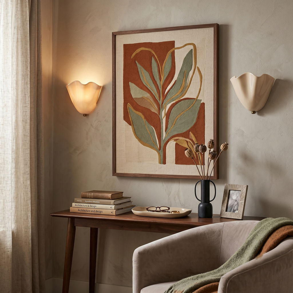 Glass Petal Wall Sconce