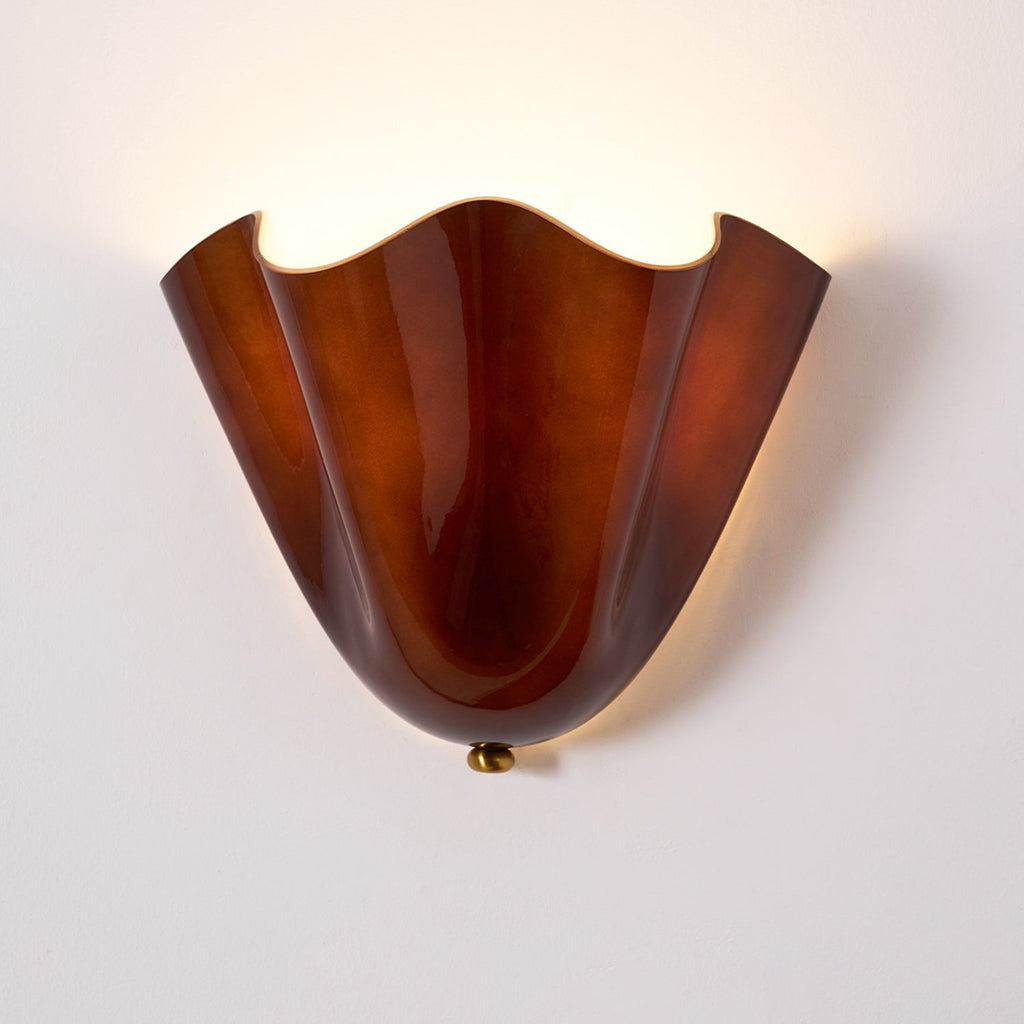 Glass Petal Wall Sconce
