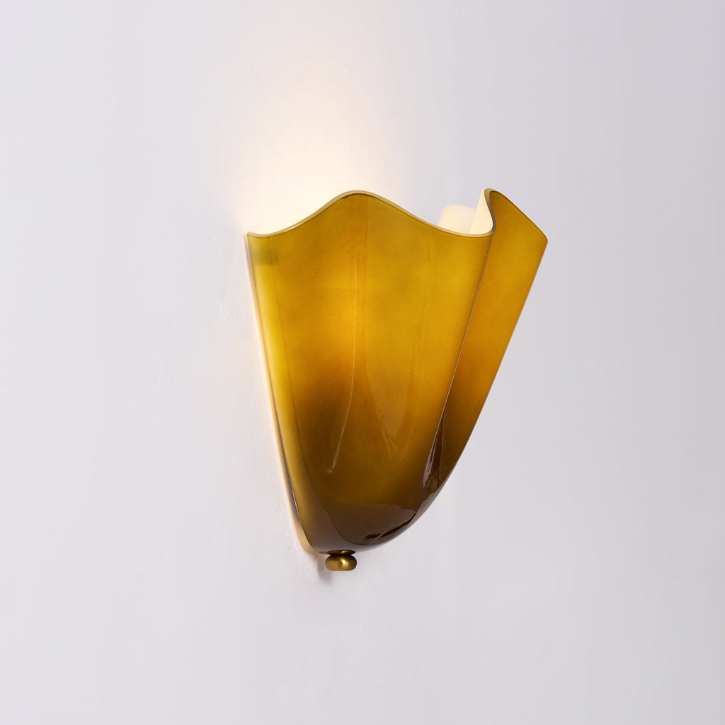 Glass Petal Wall Sconce
