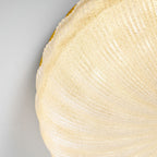 Ripple Ribbed Glass Flush Mount