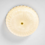 Ripple Ribbed Glass Flush Mount