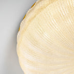 Ripple Ribbed Glass Flush Mount