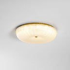 Ripple Ribbed Glass Flush Mount