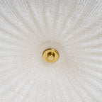 Ripple Ribbed Glass Flush Mount