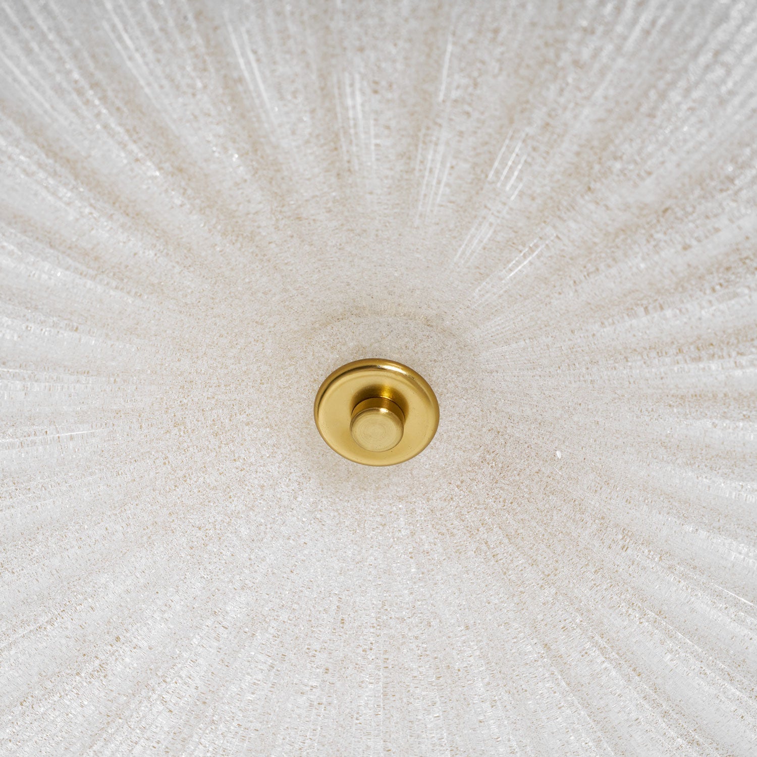 Ripple Ribbed Glass Flush Mount