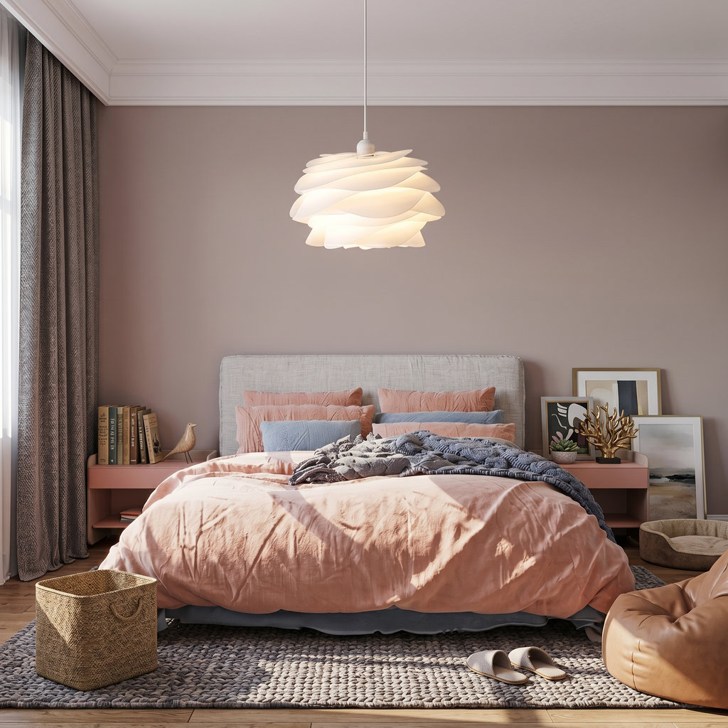 Rose Floral Pendant Light