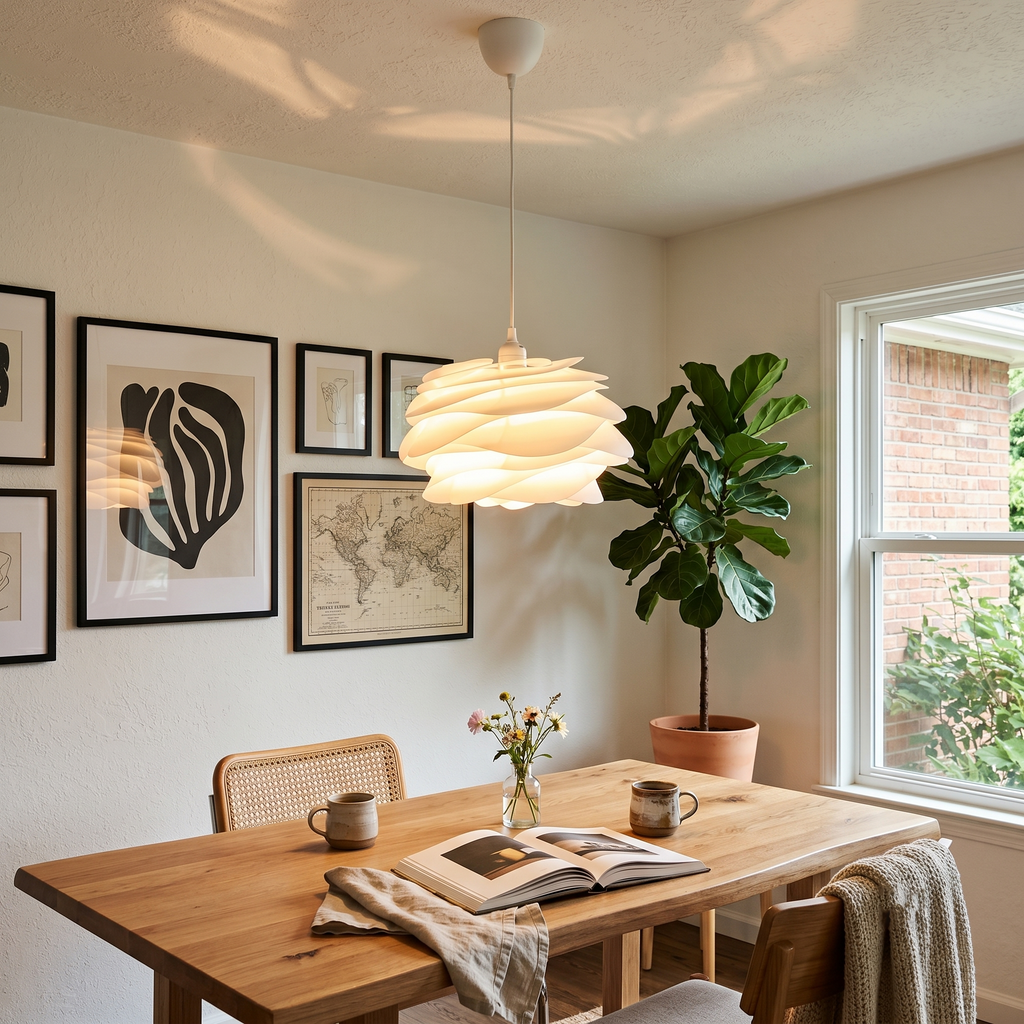 Rose Floral Pendant Light
