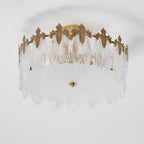 Regency Glass Leaf Chandelier