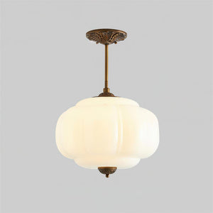 Emerald Glass Vintage Ceiling Lamp