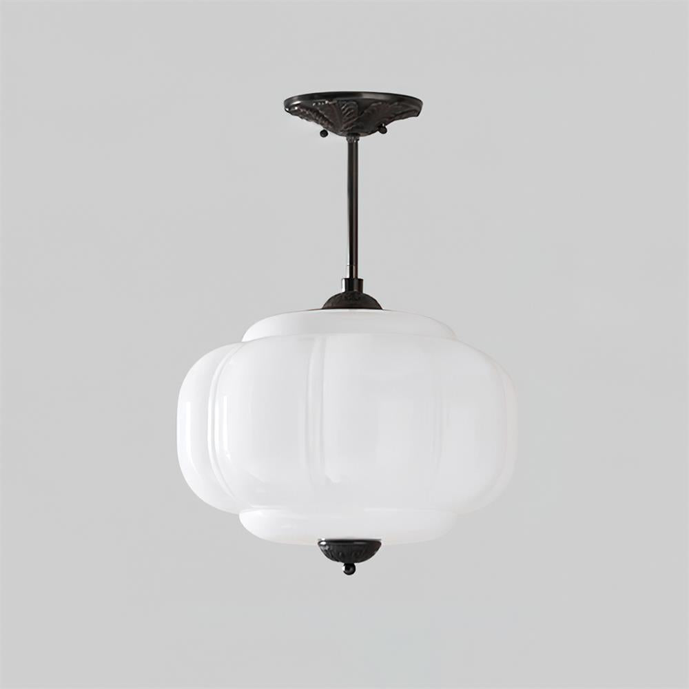 Emerald Glass Vintage Ceiling Lamp