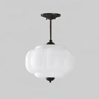 Deckenlampe Smaragdglas, Vintage
