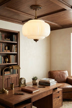 Deckenlampe Smaragdglas, Vintage