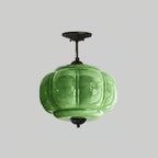 Emerald Glass Vintage Ceiling Lamp