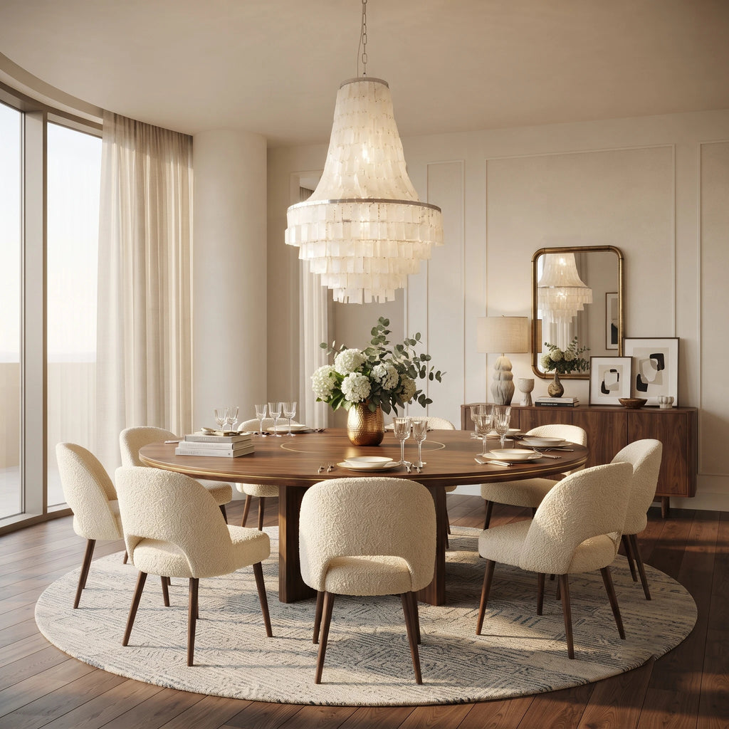 Empire Capiz Shell Chandelier
