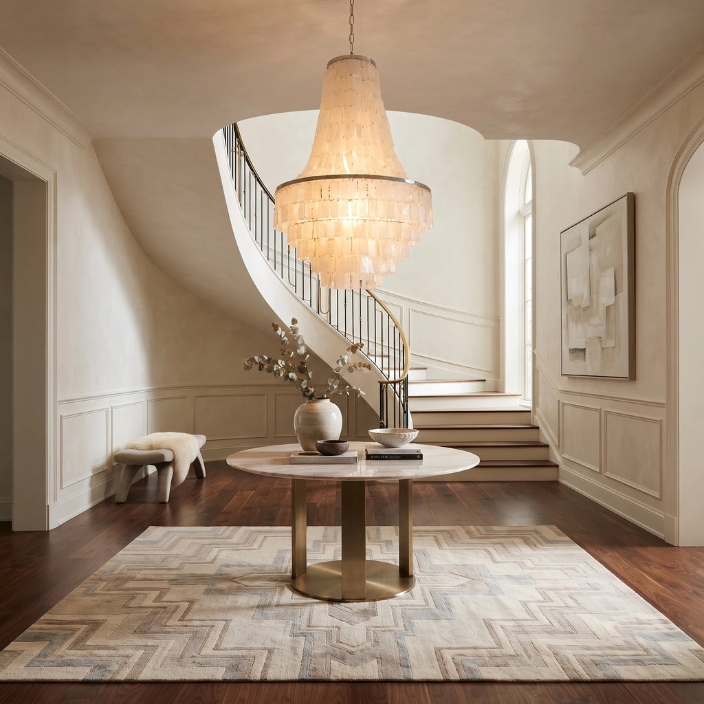 Empire Capiz Shell Chandelier