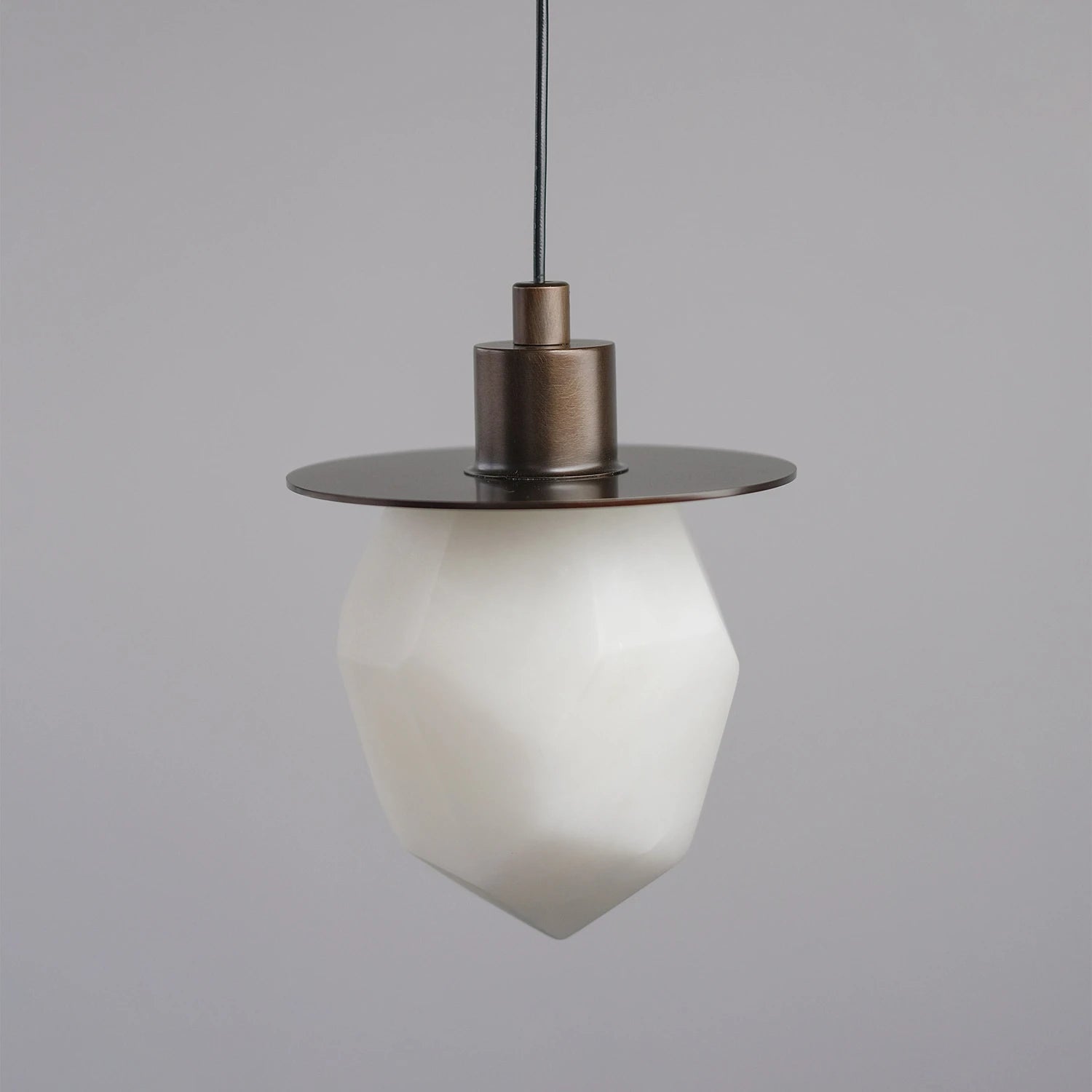 Faceted Alabaster Pendant Light