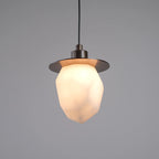 Faceted Alabaster Pendant Light