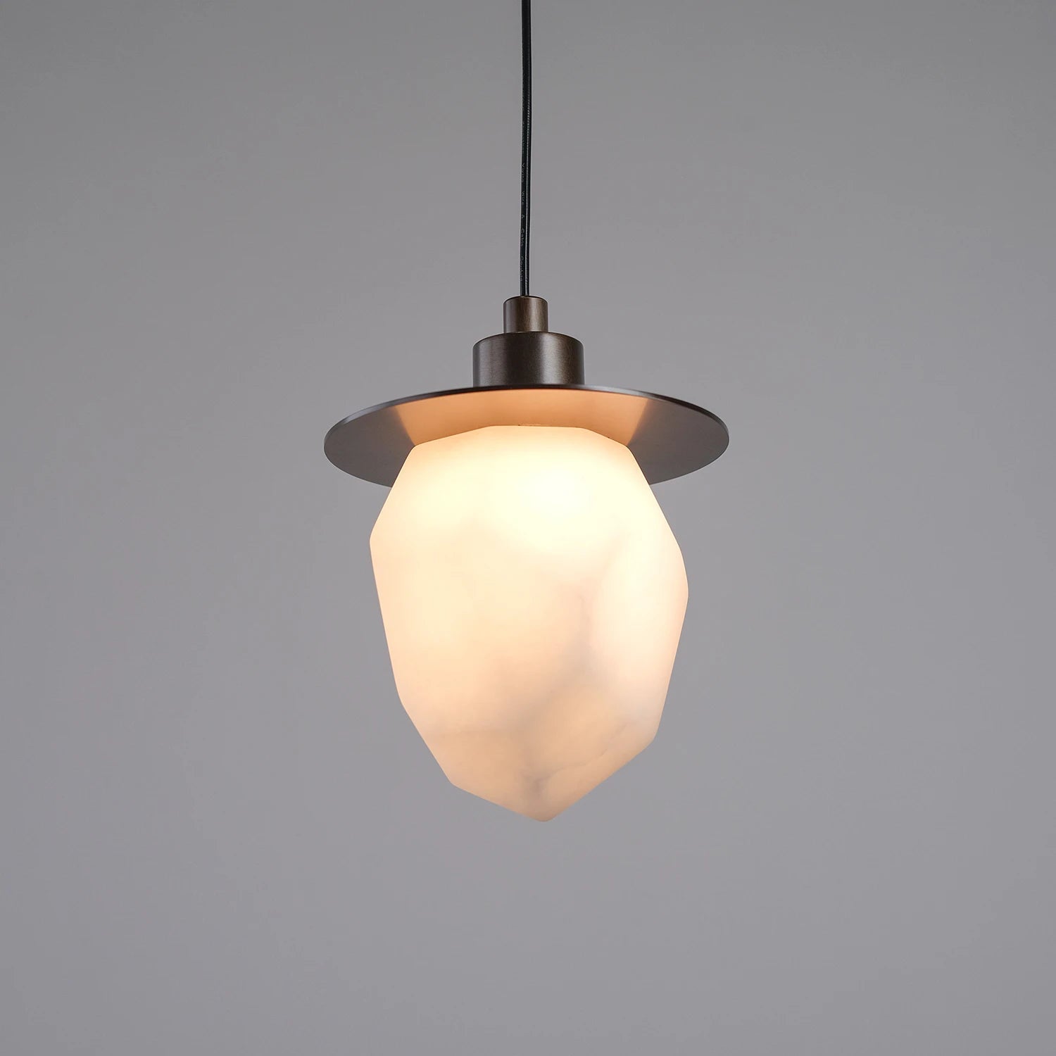 Faceted Alabaster Pendant Light