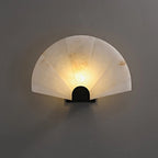 Fan Alabaster Wall Sconce