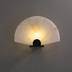Fan Alabaster Wall Sconce