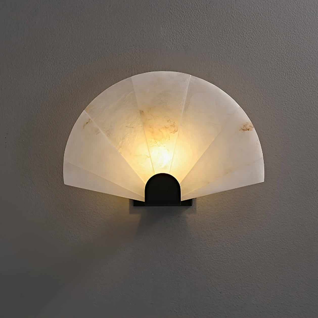 Fan Alabaster Wall Sconce