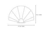 Fan Alabaster Wall Sconce