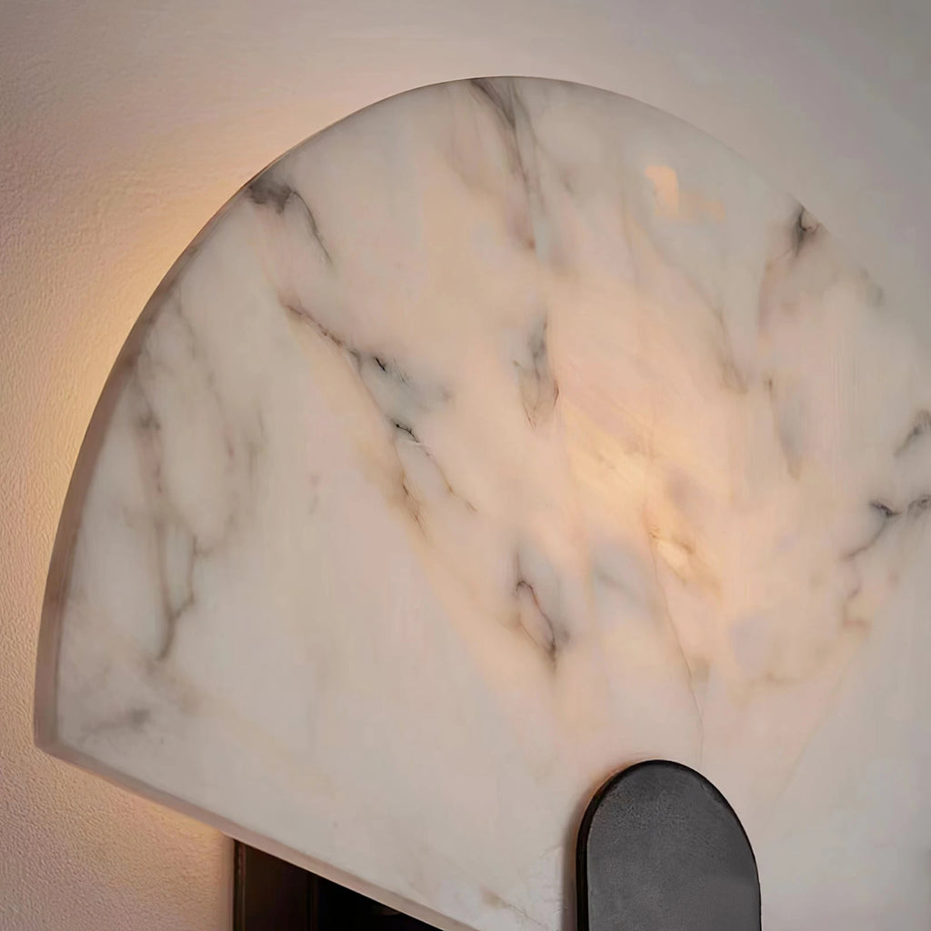 Fan Alabaster Wall Sconce