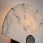 Fan Alabaster Wall Sconce