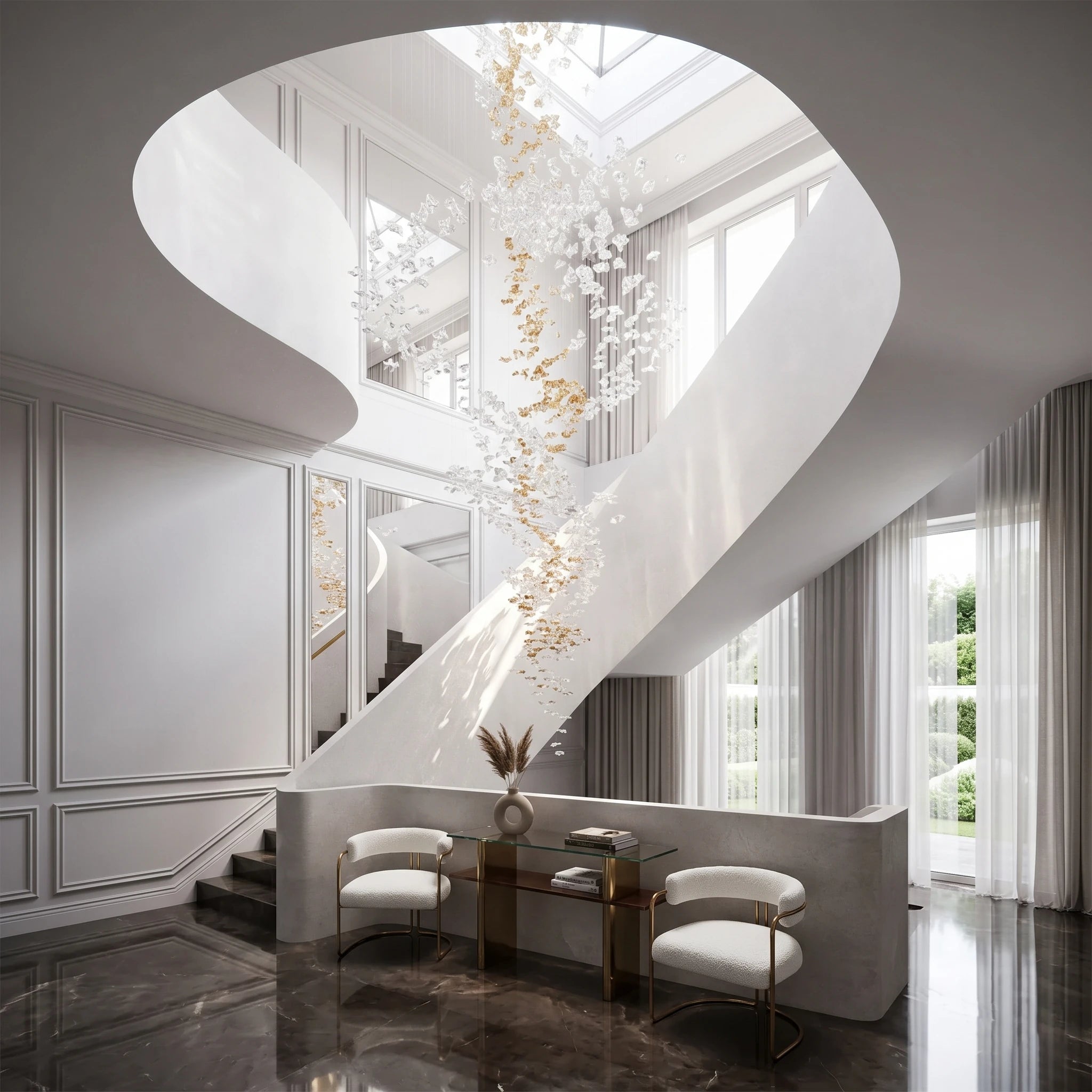 Floating Cloud Art Chandelier