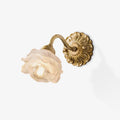 Floral Brass Wall Sconce