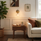 Floral Brass Wall Sconce