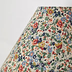 Floral Cone Wood Table Lamp
