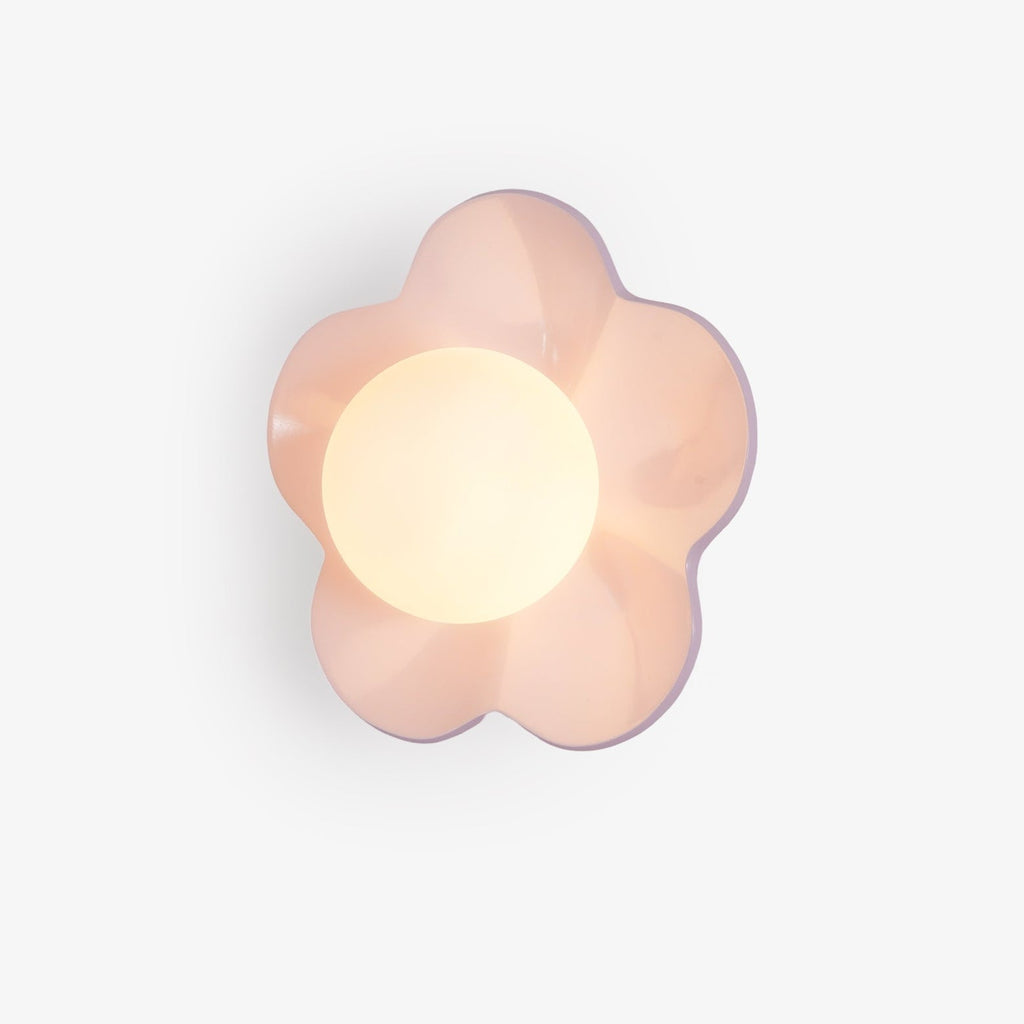 Floral Resin Wall Sconce