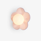 Floral Resin Wall Sconce