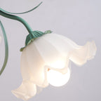 Floral Scalloped Metal Chandelier