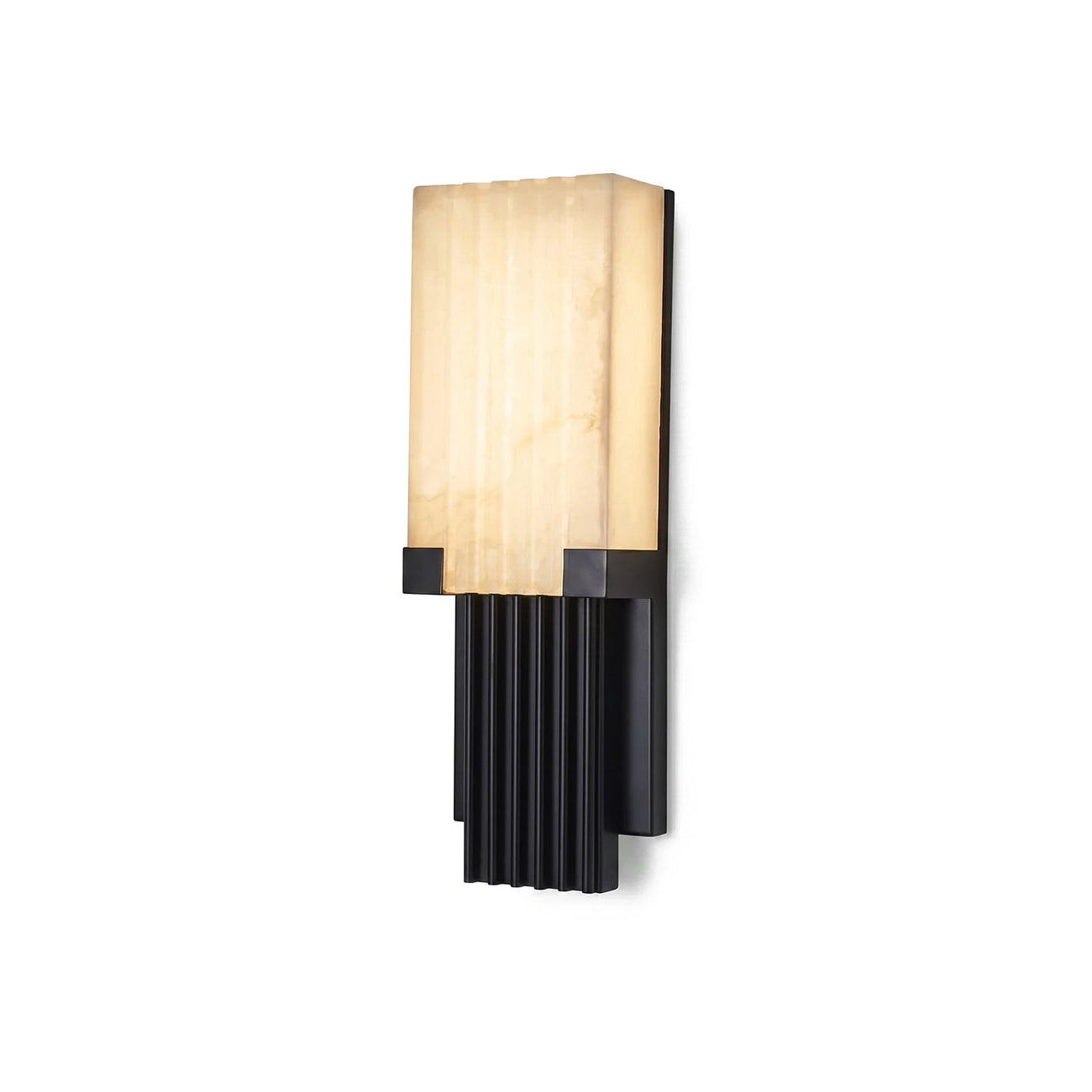Fluted Alabaster Column Wall Sconce