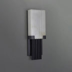 Fluted Alabaster Column Wall Sconce