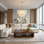 Fluted Glass Bubble Chandelier